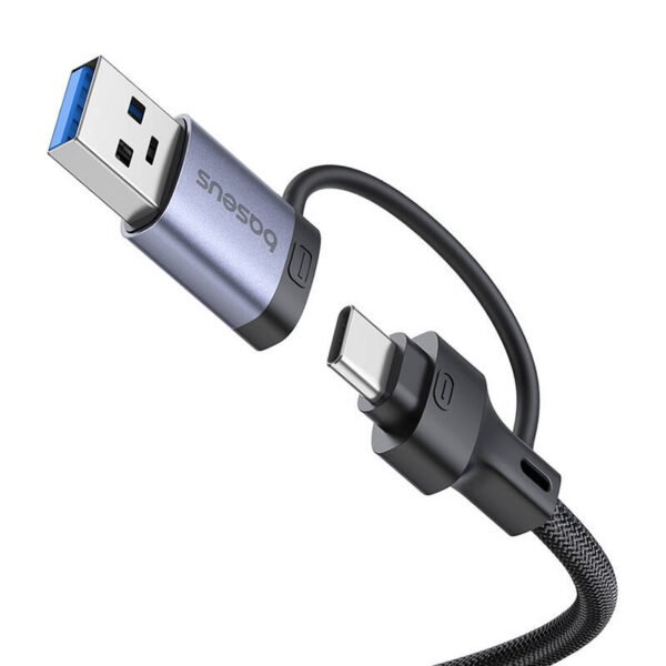 Hub 4in1 Baseus UltraJoy USB-A&USB-C į 3xUSB3.0+USB-C+RJ45 (pilkas) - Image 6