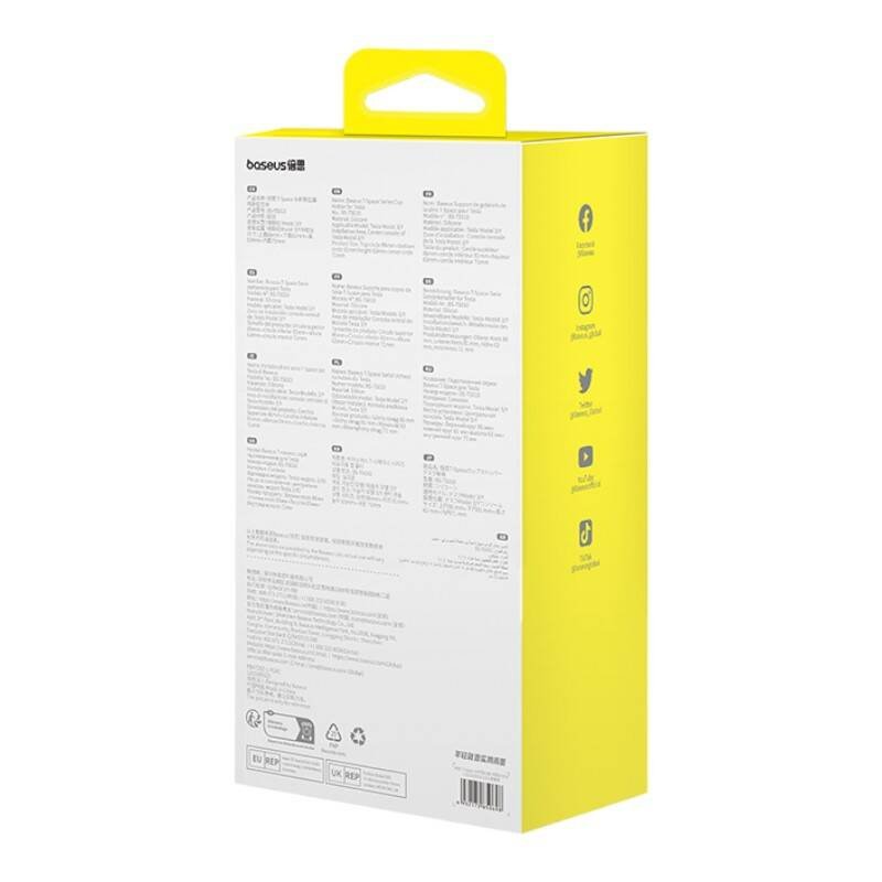 Puodelio laikiklis Baseus T-Space, Tesla automobiliui (juodas) - Image 7