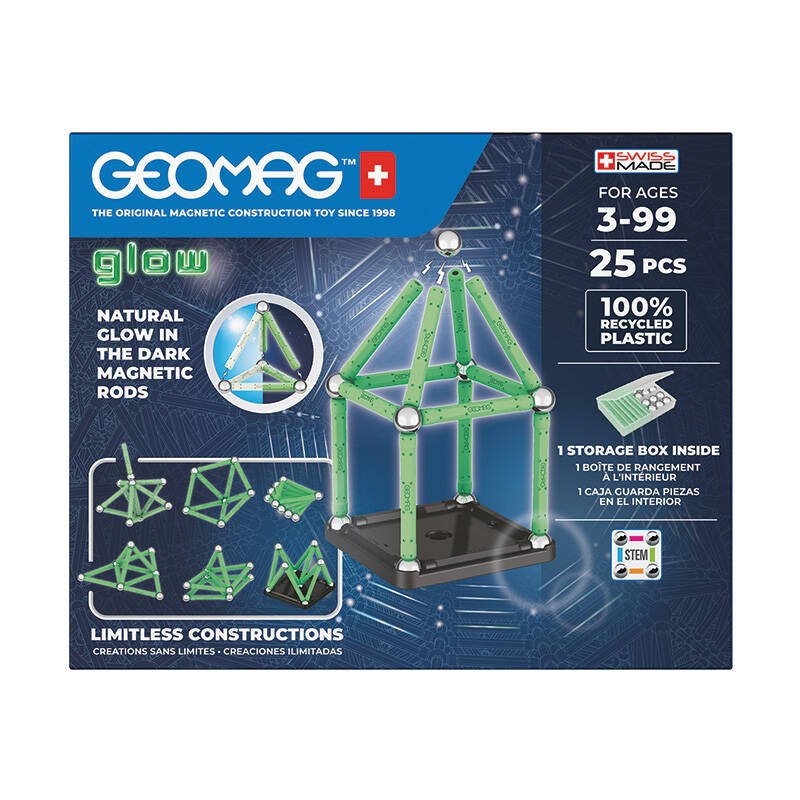 Švytinčios perdirbtos magnetinės plytos 25 vnt. GEOMAG GEO-328 - Image 2