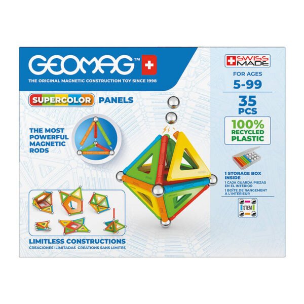 Supercolor panelės perdirbtos 35 vnt. GEOMAG GEO-377 - Image 2