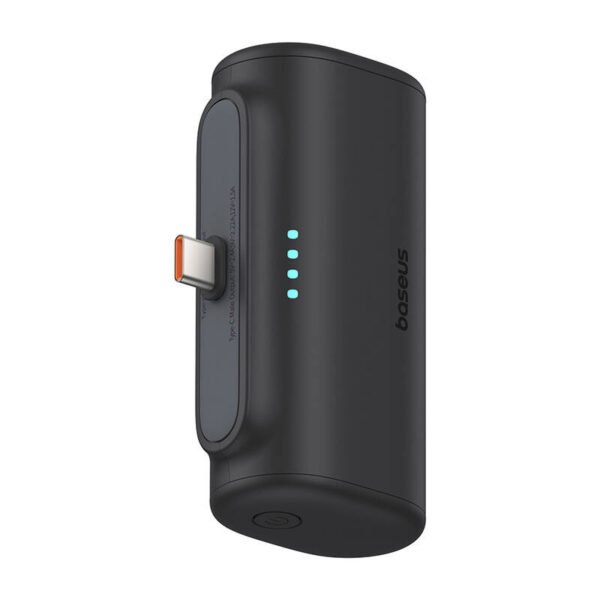 Išorinė baterija Baseus Compact 5000 mAh, 20W, USB-C (juoda) - Image 5