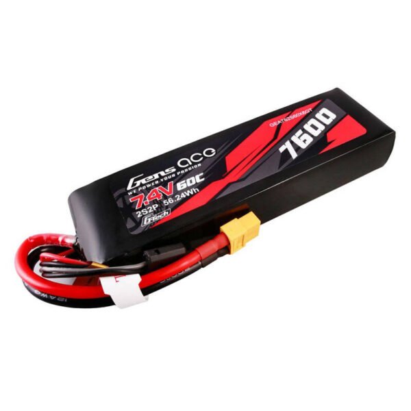 Gens ace G-Tech 7600mAh 7.4V 60C 2S2P LiPo baterija PC padui - Image 2