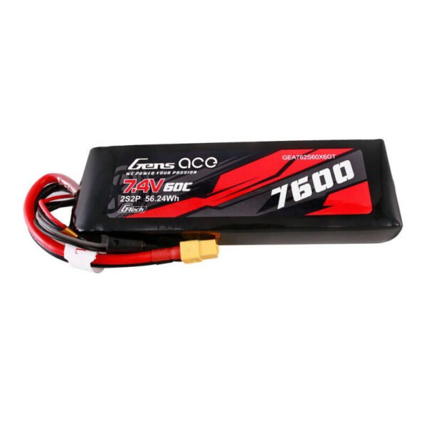 Gens ace G-Tech 7600mAh 7.4V 60C 2S2P LiPo baterija PC padui - Image 3