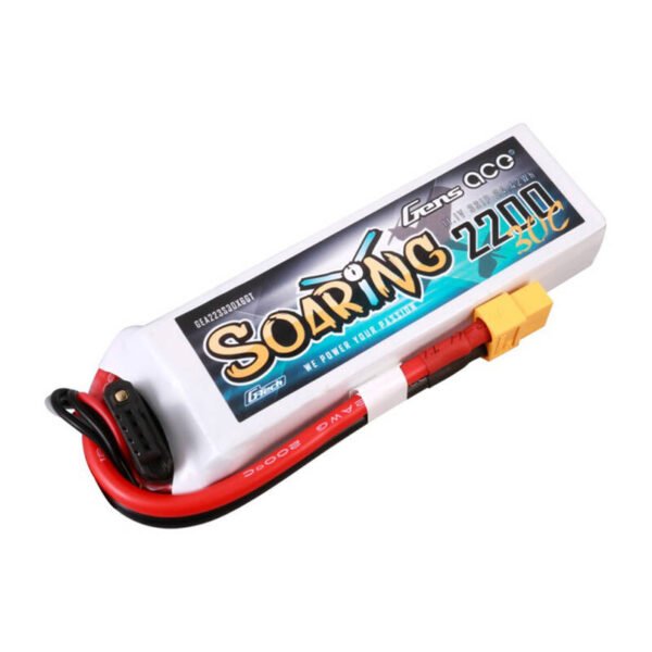 Gens ace G-Tech Soaring 2200mAh 11.1V 30C 3S1P LiPo baterija - Image 2
