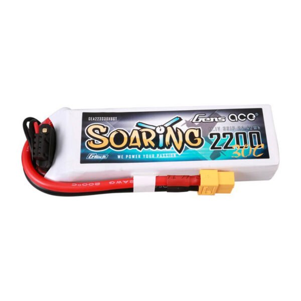 Gens ace G-Tech Soaring 2200mAh 11.1V 30C 3S1P LiPo baterija - Image 3