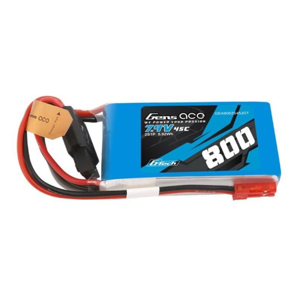Akumuliatorius Gens ace G-Tech 800mAh 7.4V 45C 2S1P LiPo - Image 3
