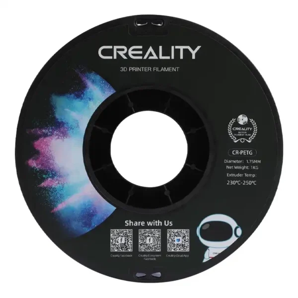 CR-PETG gija Creality (skaidrus mėlynas) - Image 3