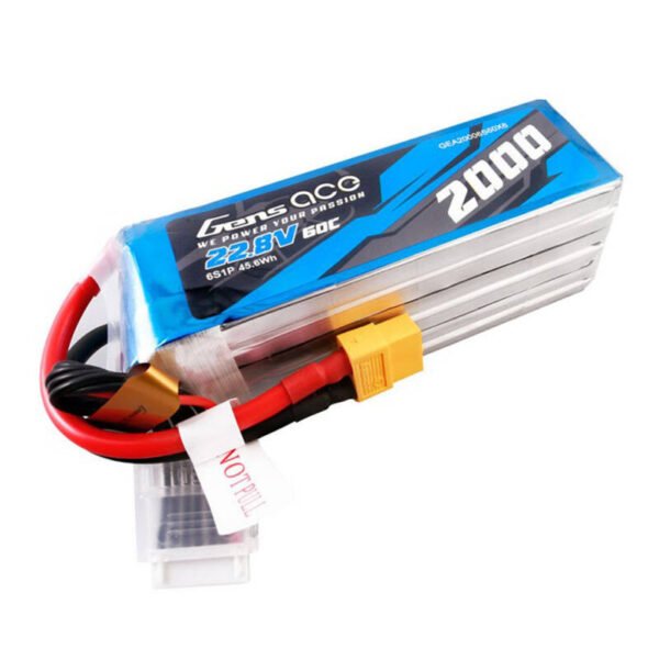 Gens ace 2000mAh 22.8V 60C 6S1P aukštos įtampos Lipo baterija su XT60 jungtimi - Image 4