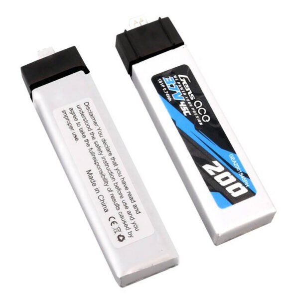 Gens ace 200mAh 3.7V 45C 1S1P Lipo baterija (2 vnt.) - Image 2