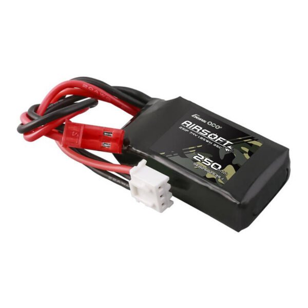 Gens ace 250mAh 7.4V 35C 2S1P airsoft ginklo Lipo baterija su JST-SYP jungtimi - Image 2