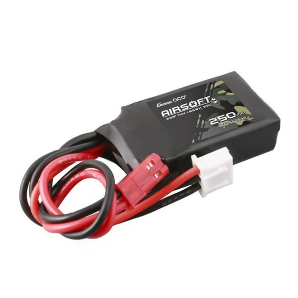 Gens ace 250mAh 7.4V 35C 2S1P airsoft ginklo Lipo baterija su JST-SYP jungtimi - Image 4