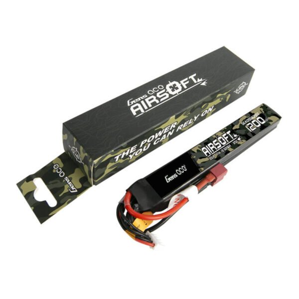 Gens ace 25C 1200mAh 3S1P 11.1V Saddle airsoft ginklo Lipo baterija su T jungtimi - Image 4