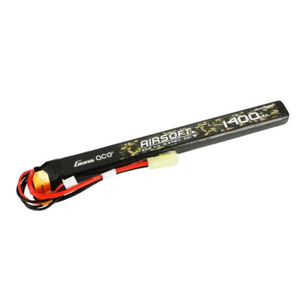 Gens ace 25C 1400mAh 3S1P 11.1V Airsoft ginklo LiPo baterija su mini Tamiya jungtimi - Image 4