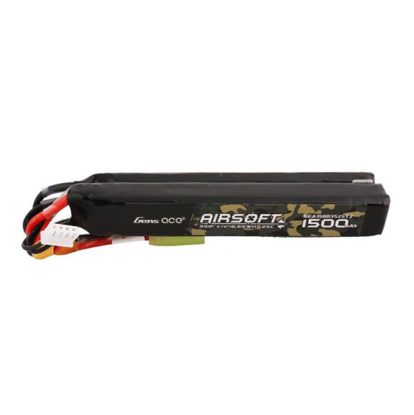 Gens ace 25C 1500mAh 3S1P 11.1V Nunchuck 2X airsoft ginklo Lipo baterija su mini Tamiya jungtimi - Image 2