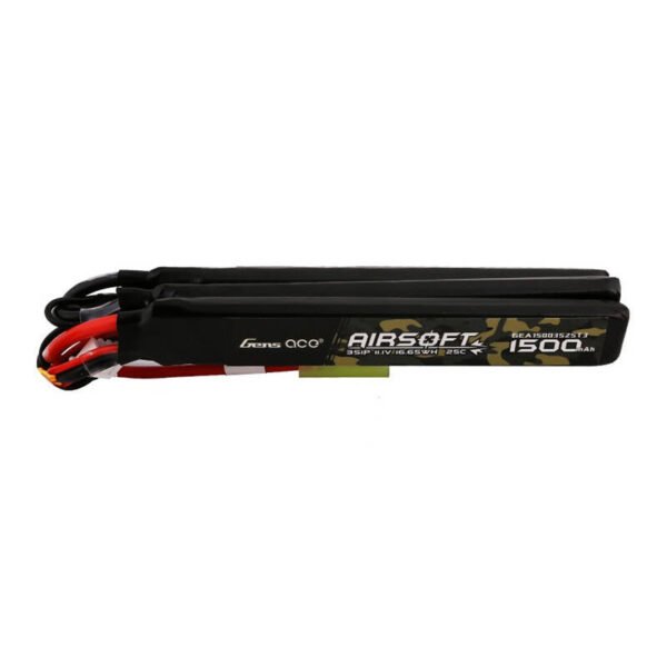 Gens ace 25C 1500mAh 3S1P 11.1V Nunchuck 3X airsoft ginklo Lipo baterija su mini Tamiya jungtimi - Image 3