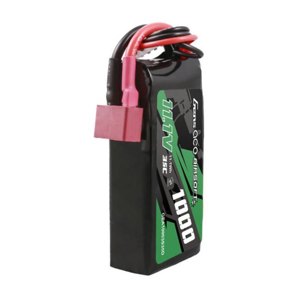 Gens ace 35C 1000mAh 3S1P 11,1V airsoft ginklo Lipo baterija su T jungtimi - Image 4
