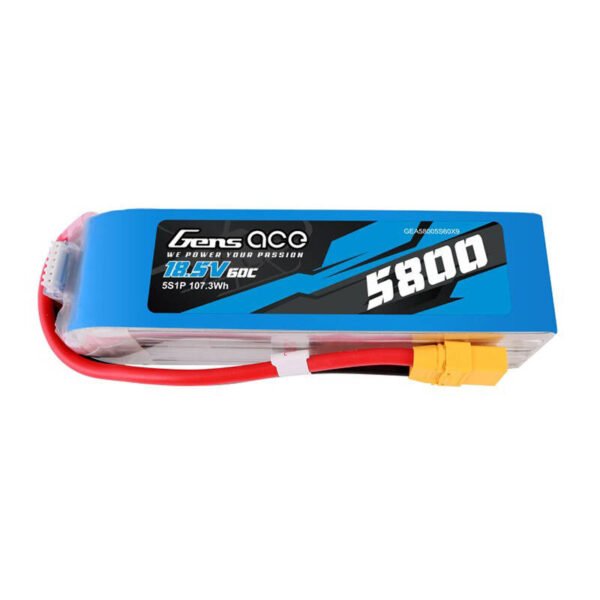 Gens ace 5800mAh 60C 18,5V 5S1P Lipo baterijos paketas su XT90 jungtimi - Image 2