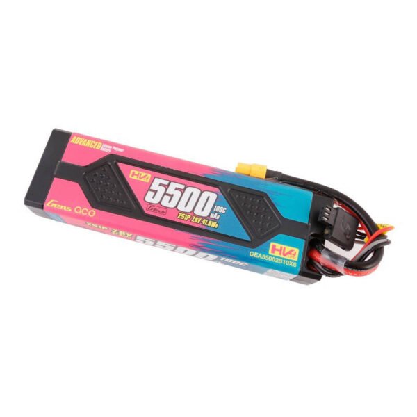 Gens ace Advanced 5500mAh 7,6V 100C 2S1P kietojo korpuso Lipo baterijos paketas su XT60 - Image 3