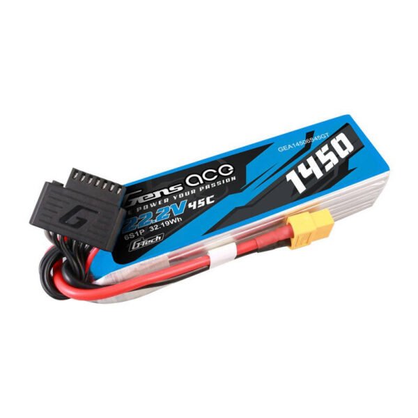 Gens Ace G-Tech 1450mAh 22,2V 45C 6S1P Lipo baterijos paketas su XT60 jungtimi - Image 3