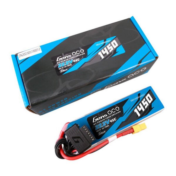 Gens Ace G-Tech 1450mAh 22,2V 45C 6S1P Lipo baterijos paketas su XT60 jungtimi - Image 5