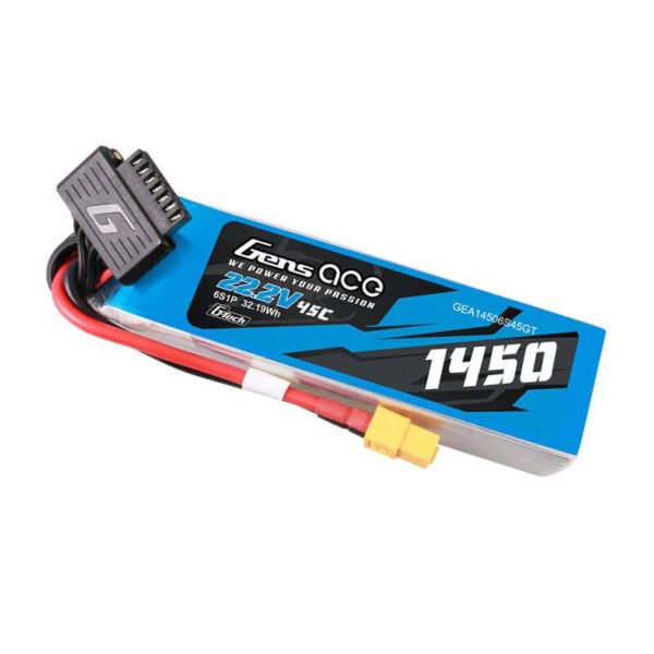 Gens Ace G-Tech 1450mAh 22,2V 45C 6S1P Lipo baterijos paketas su XT60 jungtimi - Image 2