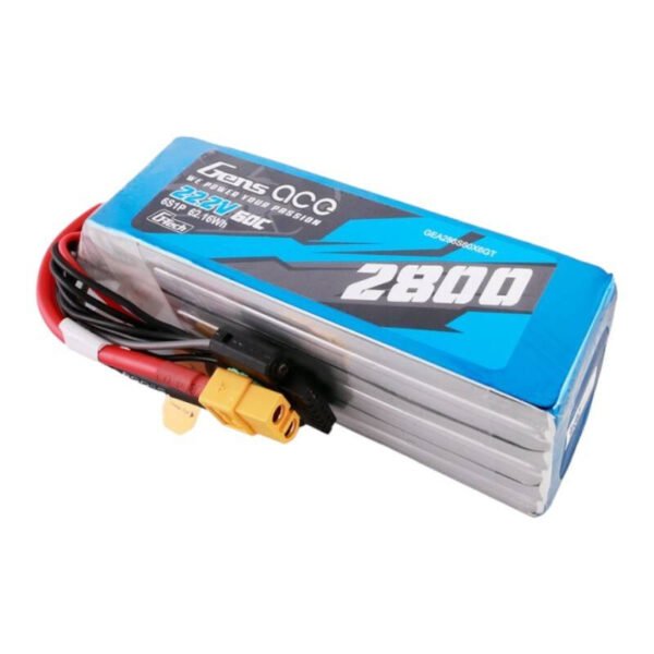 Gens ace G-Tech 2800mAh 22,2V 60C 6S1P Lipo baterijos paketas su XT60 jungtimi - Image 3