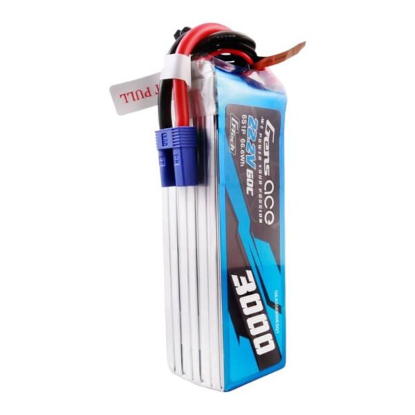 Gens ace G-Tech 3000mAh 22,2V 60C 6S1P Lipo baterijos paketas su EC5 jungtimi - Image 4