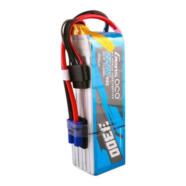 Gens ace G-Tech 3300mAh 22,2V 45C 6S1P Lipo baterijos paketas su EC5 jungtimi - Image 3