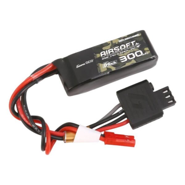 Gens ace G-Tech 35C 300mAh 2S1P 7,4V airsoft ginklo Lipo baterija su JST-SYP jungtimi - Image 2