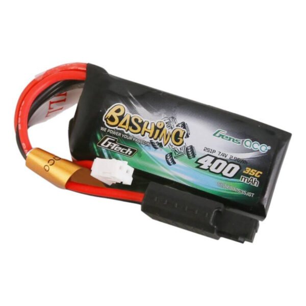 Gens ace G-Tech 400mAh 7.4V 2S1P 35C LiPo baterija su JST-PHR jungtimi – Bashing serija - Image 3