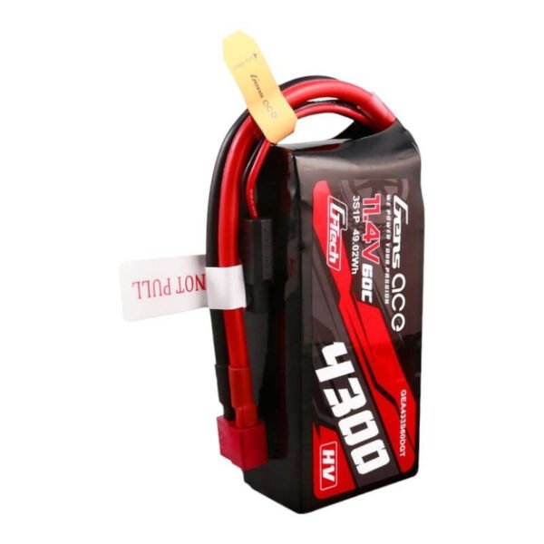 Gens ace G-Tech 4300mAh 3S1P 11,4V 60C Lipo baterija su T jungtimi - Image 4