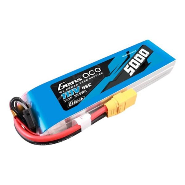 Gens ace G-Tech 5000mAh 11,1V 45C 3S1P Lipo baterija su XT90 jungtimi - Image 2