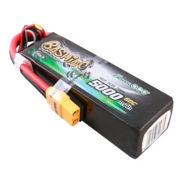 Gens ace G-Tech 5000mAh 14,8V 4S1P 60C Lipo baterijos paketas su XT90 jungtimi – Bashing serija - Image 3