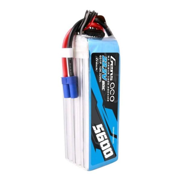Gens ace G-Tech 5600mAh 80C 22,2V 6S1P Lipo baterijos paketas su EC5 jungtimi - Image 4