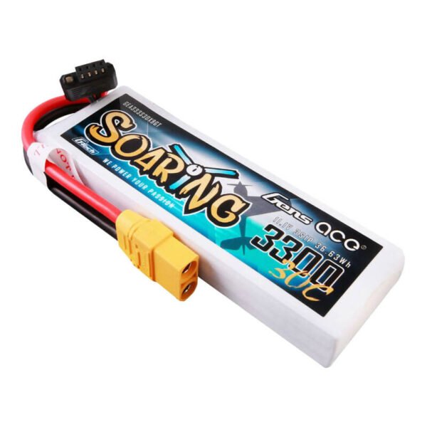 Gens ace G-Tech Soaring 3300mAh 11,1V 30C 3S1P Lipo baterijos paketas su XT90 jungtimi - Image 2