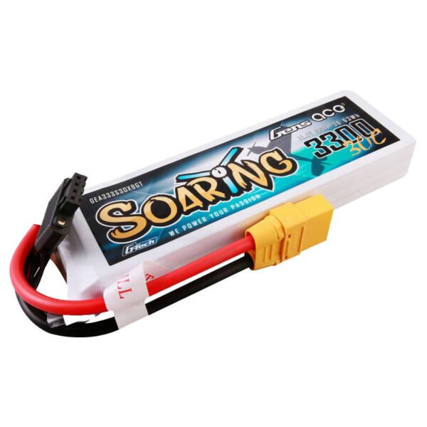 Gens ace G-Tech Soaring 3300mAh 11,1V 30C 3S1P Lipo baterijos paketas su XT90 jungtimi - Image 3