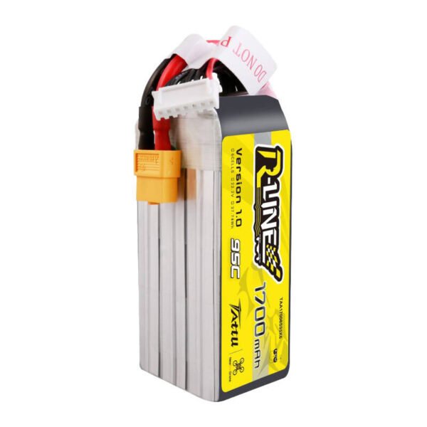 Tattu R-Line 22.2 V 1700 mAh 6S 95C lipo baterija su XT60 jungtimi - Image 4