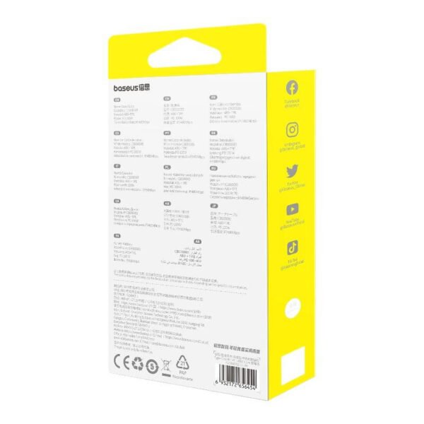 Greito įkrovimo laidas 3in1 Baseus Free2Draw USB-C į USB-C/Lightning/Micro 100W, 1,1m (juodas) - Image 8