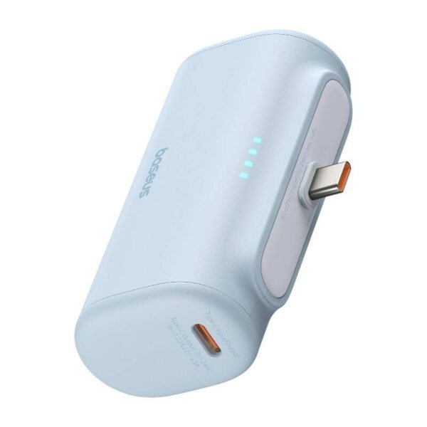 Powerbank Baseus Compact USB-C 5000mAh, 20W (mėlynas) - Image 3