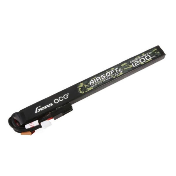 Gens ace 25C 1200 mAh 3S1P 11.1 V laisvalaikio ginklo lipo baterija su mini Tamiya jungtimi, ilga - Image 2