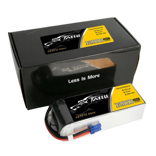 Tattu 12000 mAh 22.2 V 30C 6S1P UAV lipo baterija su EC5 jungtimi - Image 4