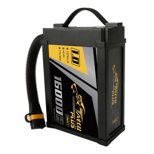 Tattu Plus 1.0 kompaktiška versija 16000 mAh 12S 15C 44.4 V lipo baterija su AS150U jungtimi - Image 3