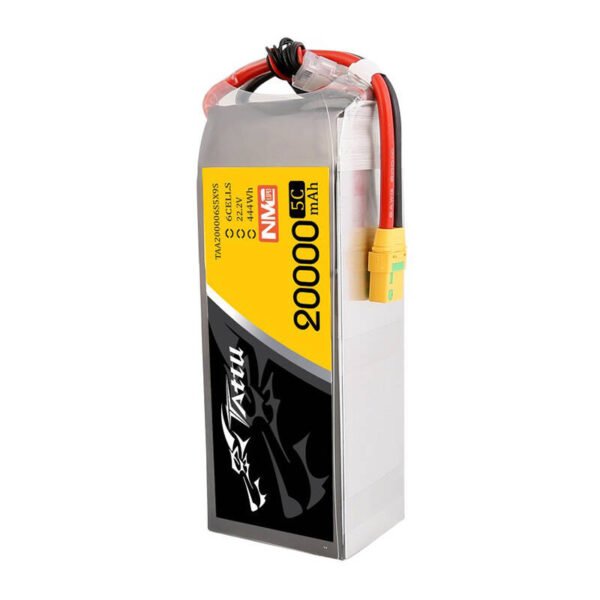 Tattu NMC 20000 mAh 22.2 V 5C 6S1P lipo baterija su XT90-S jungtimi - Image 3