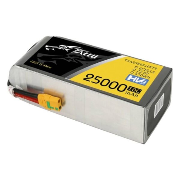 Tattu 25000 mAh 22.8 V 10C 6S1P lipo baterija su XT90-S - Image 3