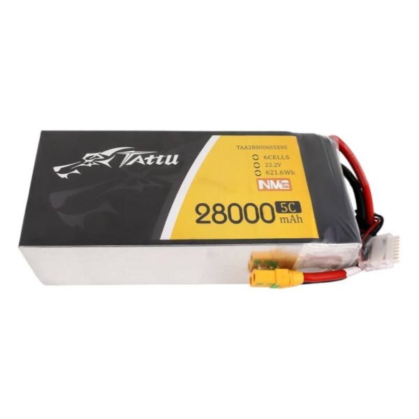 Tattu NMC 28000 mAh 22.2 V 5C 6S1P lipo baterija su XT90-S jungtimi - Image 3
