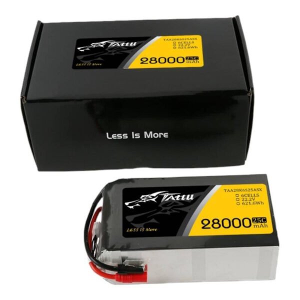 Tattu 28000 mAh 22.2 V 25C 6S1P lipo baterija su AS150 + XT150 - Image 5