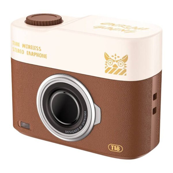 ONIKUMA T18 Bluetooth vidinės ausinės rudos spalvos - Image 4