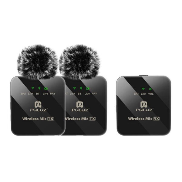 Belaidis Lavalier mikrofonas PULUZ 2 TX + 1 RX - Image 2