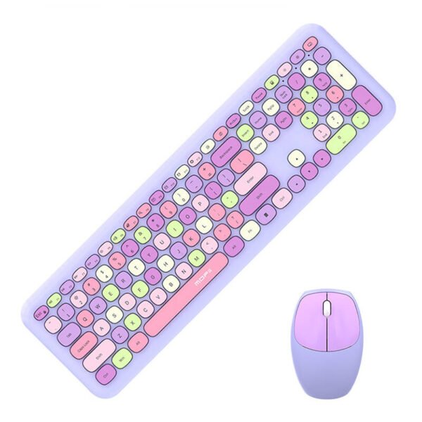 MOFII belaidė klaviatūra+pelė 666 Violetinė - Image 2