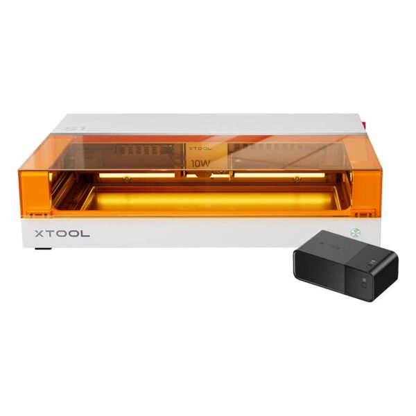 2 viename lazerinio graviravimo įrenginys xTool S1 40W Basic (baltas) - Image 2